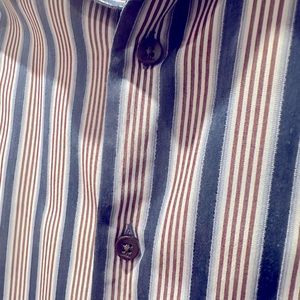 Worn. Tommy Bahama 100% silk long sleeve men’s shirt.